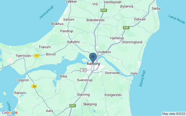 Kaart met locatie Aalborg Zoo
